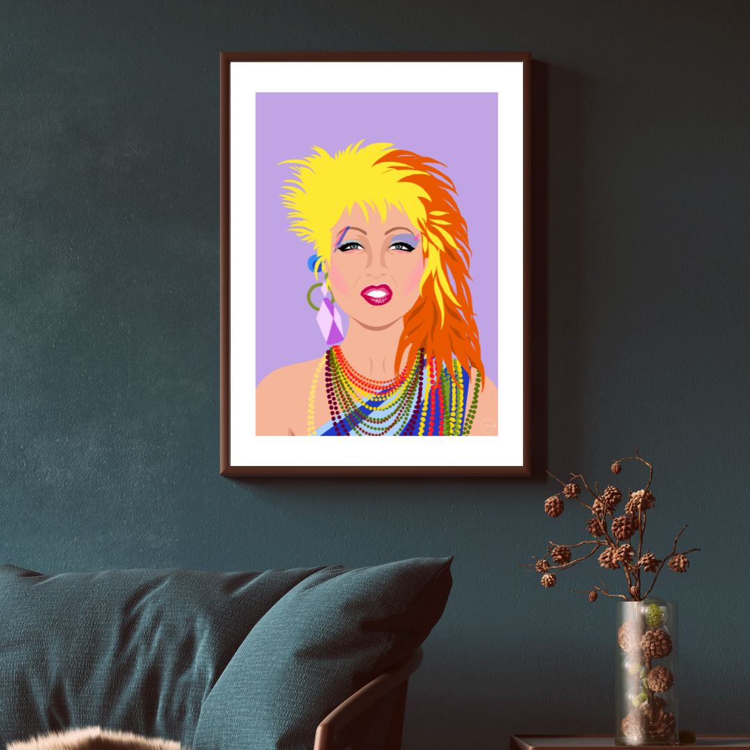 Poster of Cyndi Lauper - Wall art for music lovers