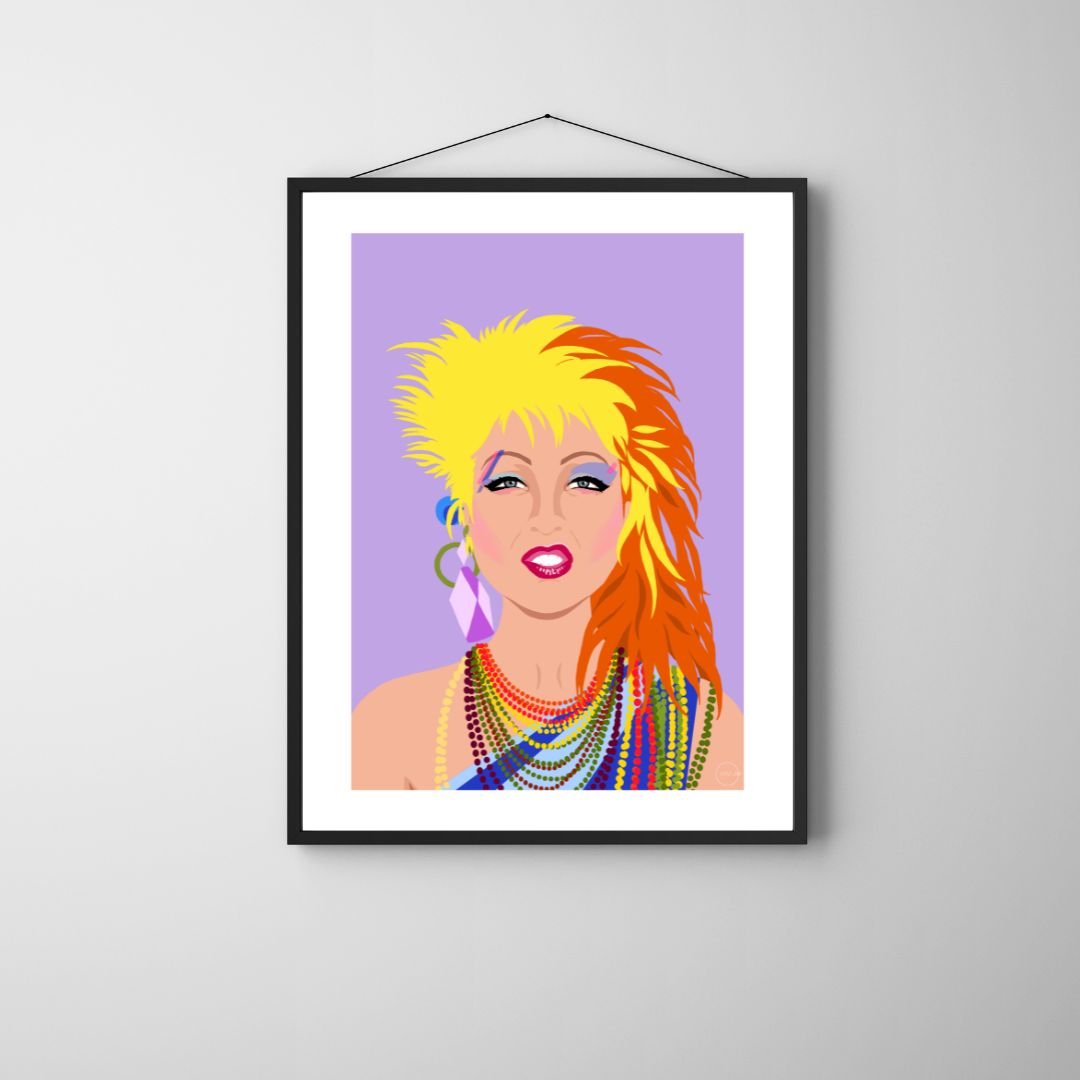 Mock up Poster of Cyndi Lauper